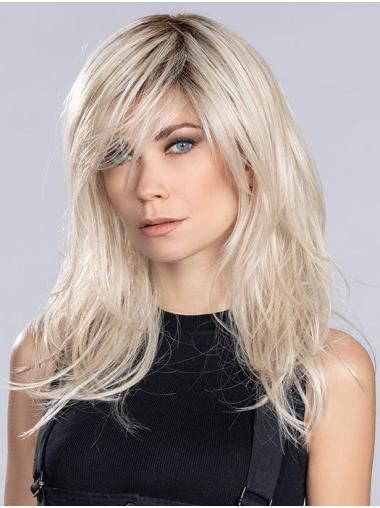 2025 Synthetic Blonde Monofilament Long Wigs VS Human Hair Post